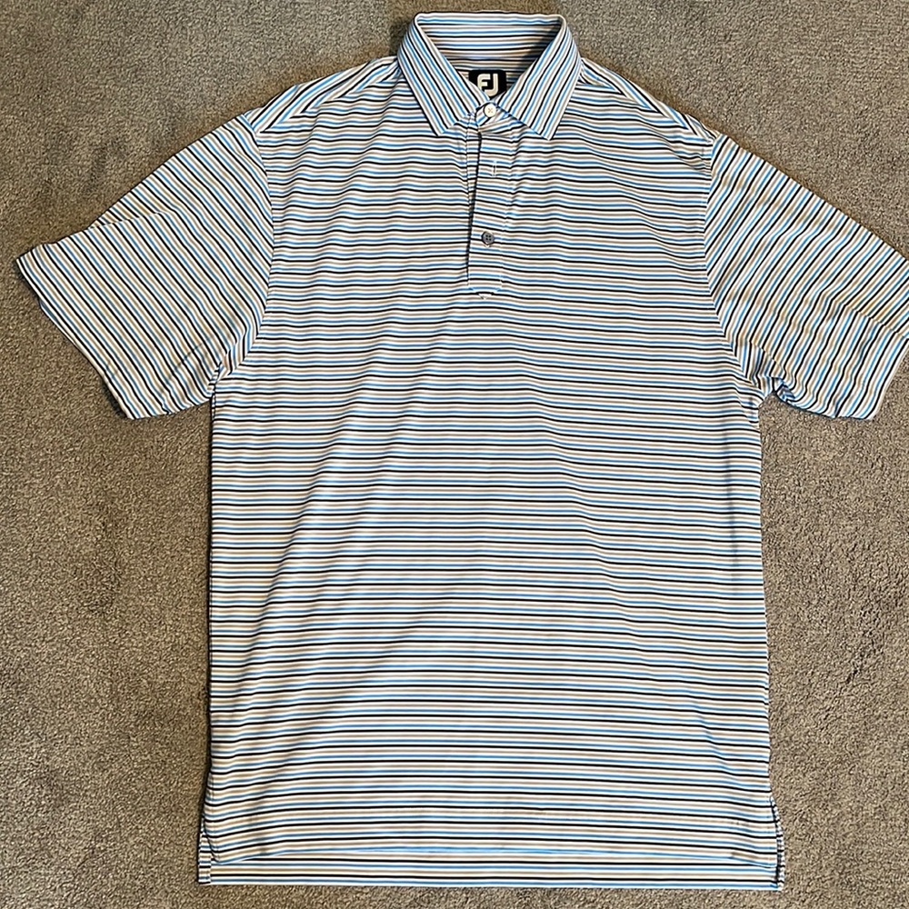 Footjoy striped golf polo